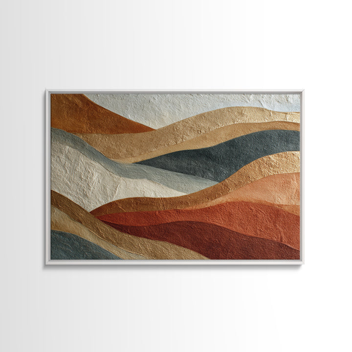 Modern Coastal Landscape Canvas Print, Modern Art, Mid Century Modern, Living Room Decor, Fine Art, Modern, Boho Wall Decor, MOD-3x2-22