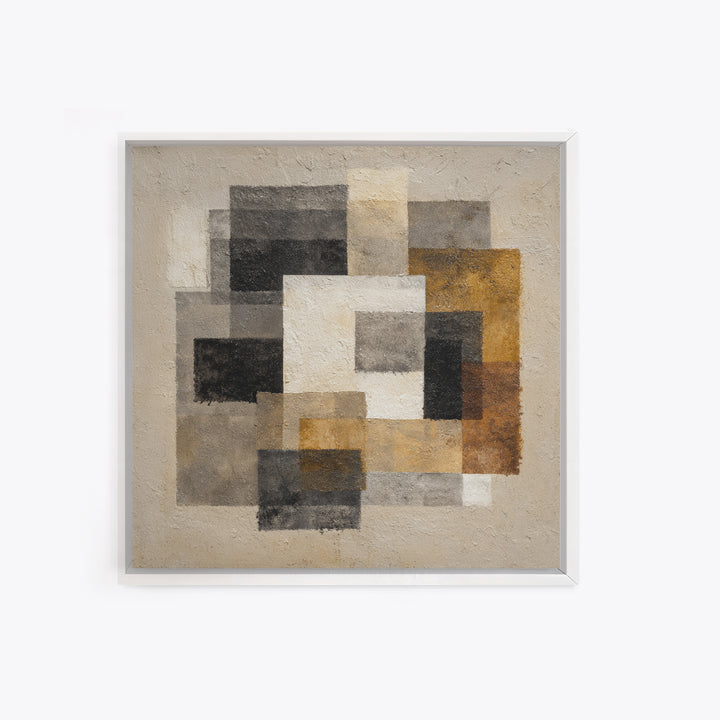 Black Ink Abstract Framed Canvas Print, Monochrome Art, Gallery Decor, Living Room Decor, Abstract Art, Mono, Contemporary Art, MON-1x1-78