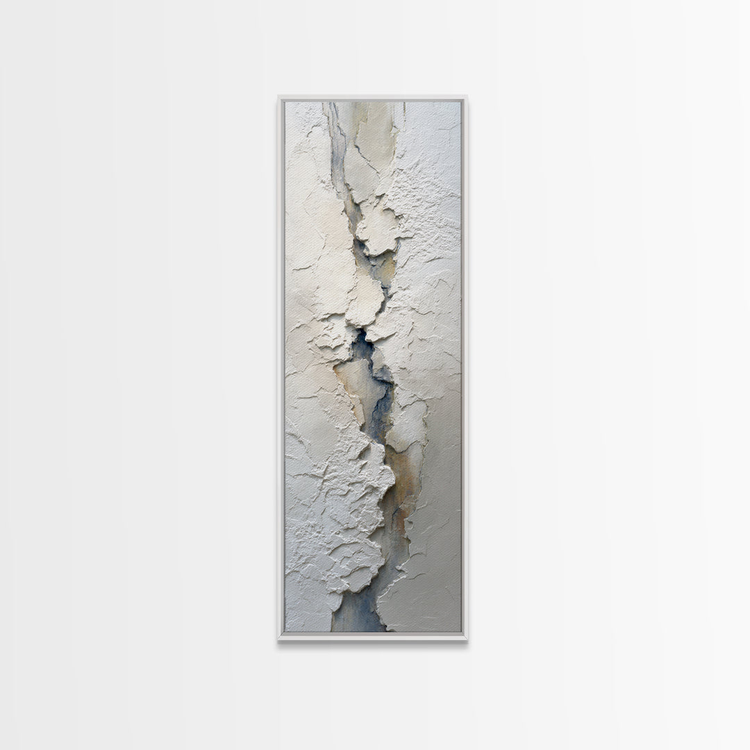 Cream on Cream Minimalist Forms Canvas Print, Monochrome Art, Dark Academia Decor, Living Room Decor, Fine Art, Mono, MON-1x3-10