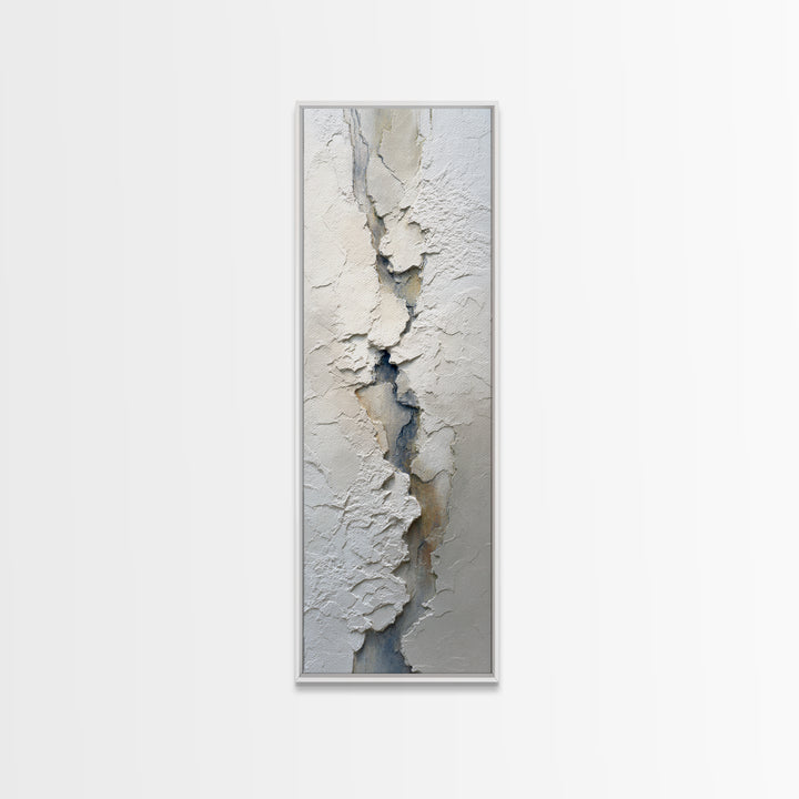 Cream on Cream Minimalist Forms Canvas Print, Monochrome Art, Dark Academia Decor, Living Room Decor, Fine Art, Mono, MON-1x3-10