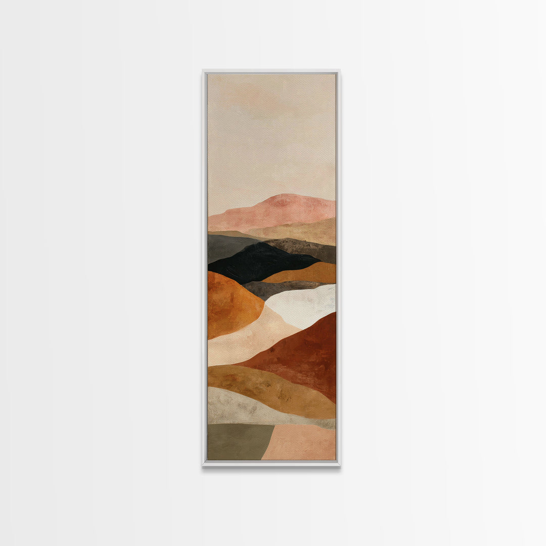 Warm Brown Desert Landscape Canvas Print, Monochrome Art, Gallery Decor, Living Room Decor, Fine Art, Mono, Contemporary Art, MON-1x3-21