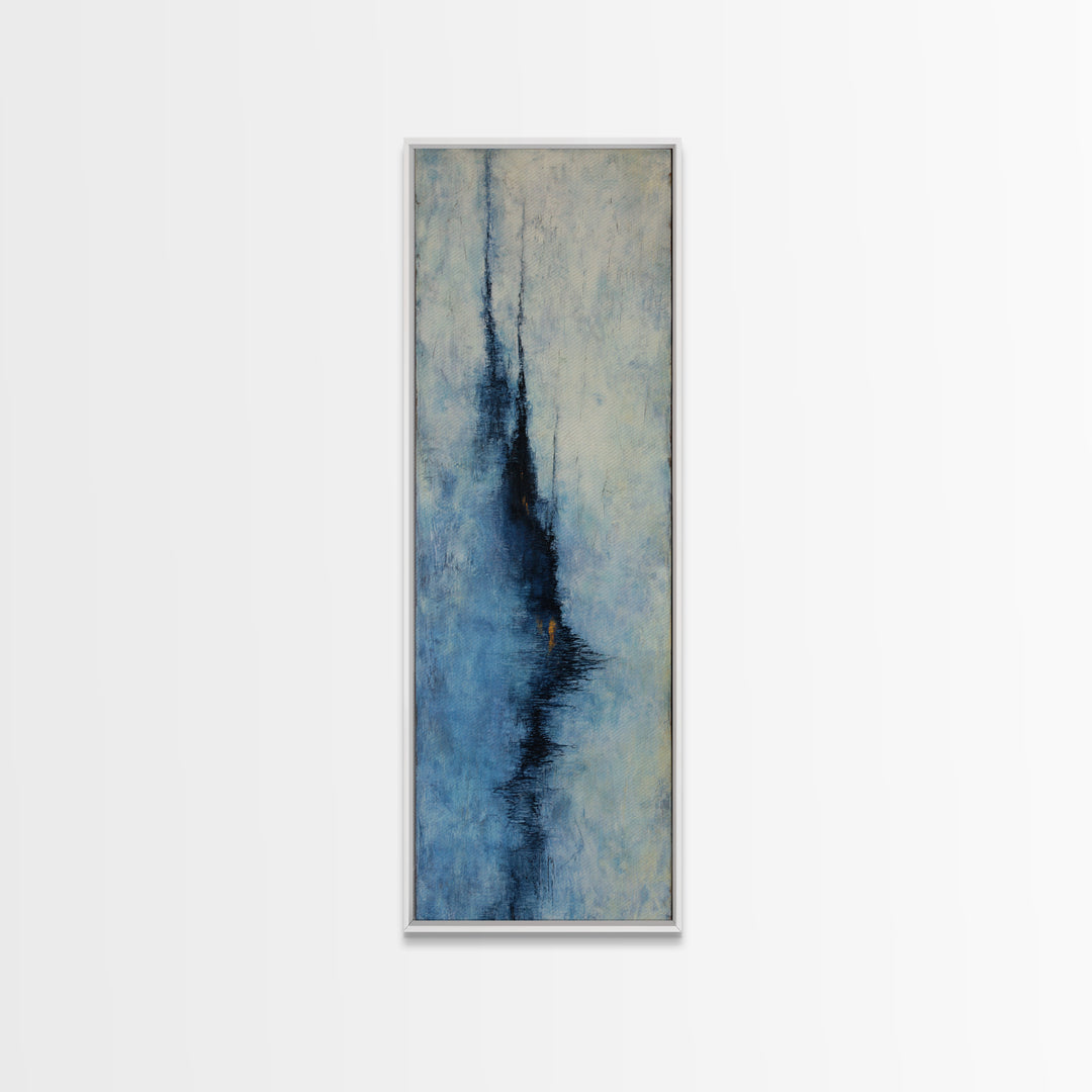 Burnt Orange Canyon Abstraction Framed Canvas Print, Monochrome Art, Modern Decor, Living Room Decor, Oil Painting, Mono, MON-1x3-4