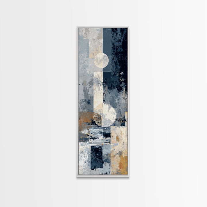 Silver Ocean Moonlight Scene Canvas Print, Monochrome Art, Contemporary Art, Living Room Decor, Fine Art, Mono, Original Art, MON-1x3-7