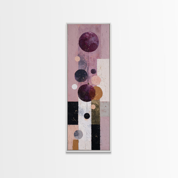 Purple Night Sky Canvas Print, Monochrome Art, Wallpaper Mural, Living Room Decor, Watercolor Art, Mono, Textured Painting, MON-1x3-99