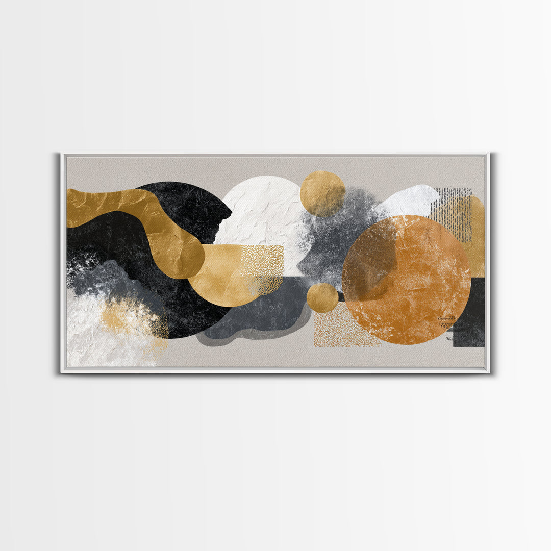 Ivory White Plaster Texture Composition Canvas Print, Monochrome Art, Printable Wall Art, Living Room Decor, Fine Art, Mono, MON-2x1-73