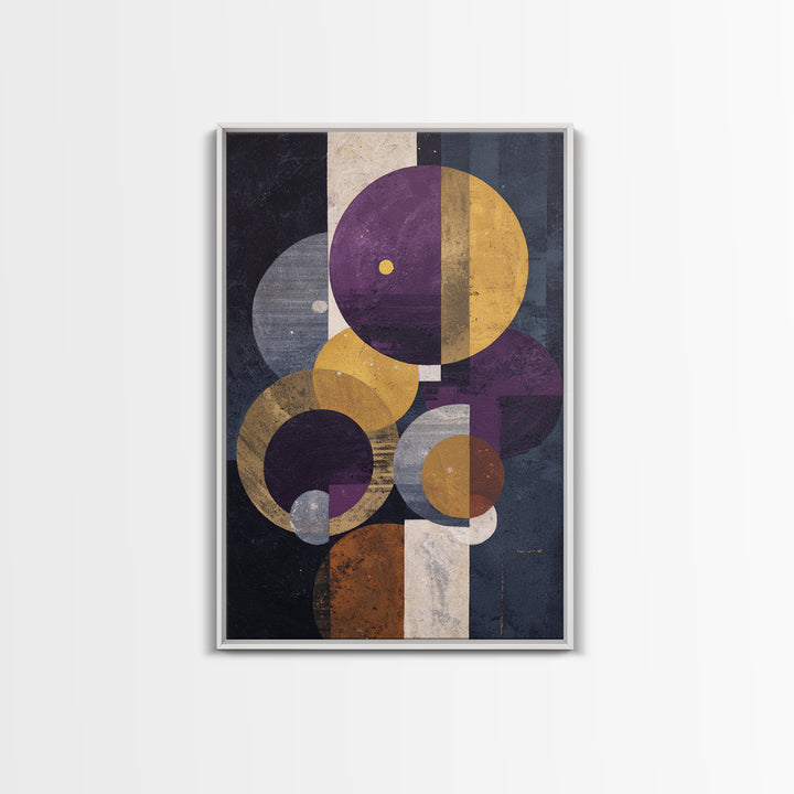 Purple Night Sky Canvas Print, Monochrome Art, Printable Art, Living Room Decor, Oil Painting, Mono, Minimalist Wall Art, MON-2x3-95