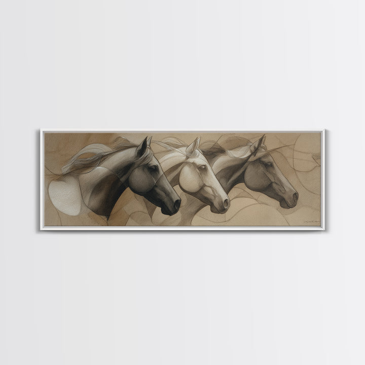 Ivory White Plaster Texture Composition Framed Canvas Print, Monochrome Art, Bird Art, Living Room Decor, Fine Art, Mono, MON-3x1-69