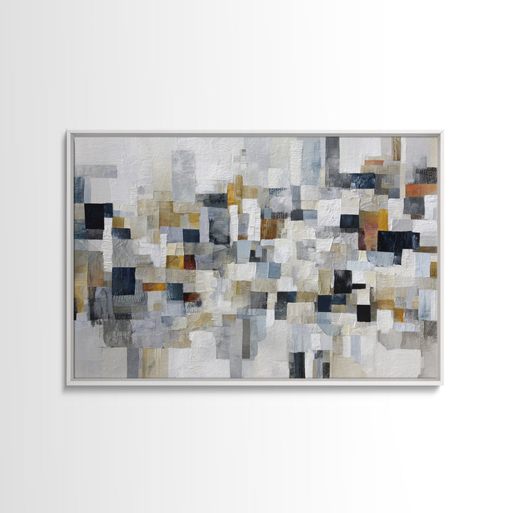 Black and White City Reflection Canvas Print, Monochrome Art, Abstract Art, Living Room Decor, Fine Art, Mono, Bedroom Wall Art, MON-3x2-1