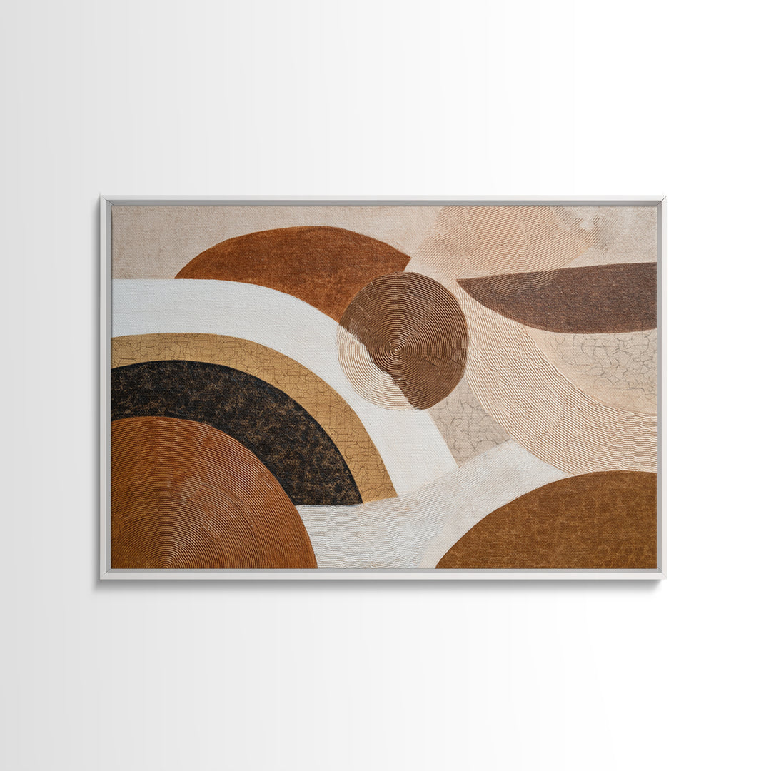 Warm Brown Desert Landscape Canvas Print, Monochrome Art, Dopamine Decor, Living Room Decor, Fine Art, Mono, Modern Decor, MON-3x2-37