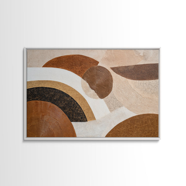 Warm Brown Desert Landscape Canvas Print, Monochrome Art, Dopamine Decor, Living Room Decor, Fine Art, Mono, Modern Decor, MON-3x2-37