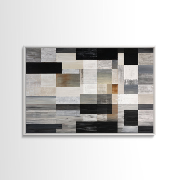 Black and White City Reflection Canvas Print, Monochrome Art, Bird Art, Living Room Decor, Fine Art, Mono, Boho Decor, MON-3x2-49