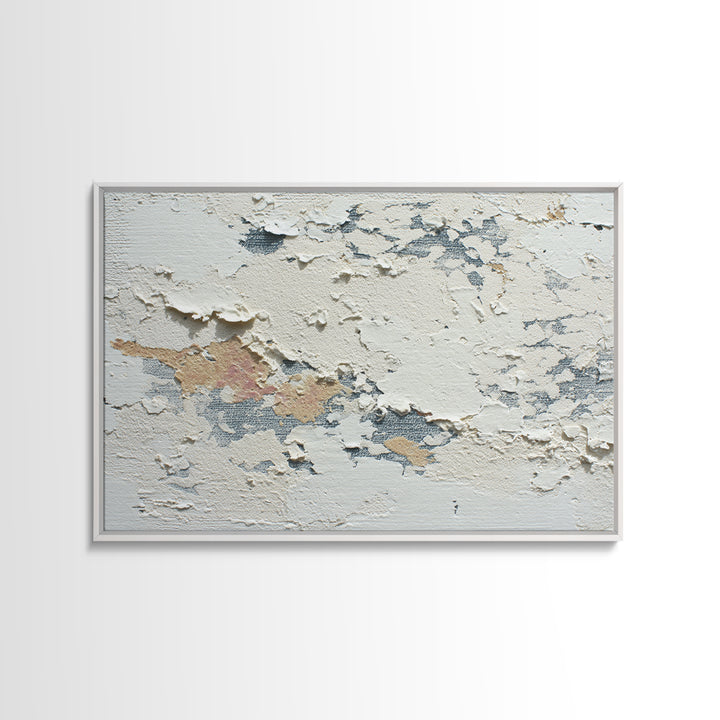 Cream on Cream Minimalist Forms Canvas Print, Monochrome Art, Dopamine Decor, Living Room Decor, Fine Art, Mono, Modern Decor, MON-3x2-98