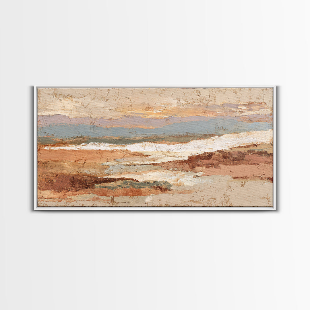 Sahara Dune Waves Framed Canvas Print, Moroccan Art, Wall Decor, Living Room Decor, Marrakesh 140, Boho Decor, Set of Prints, MOR-2x1-40