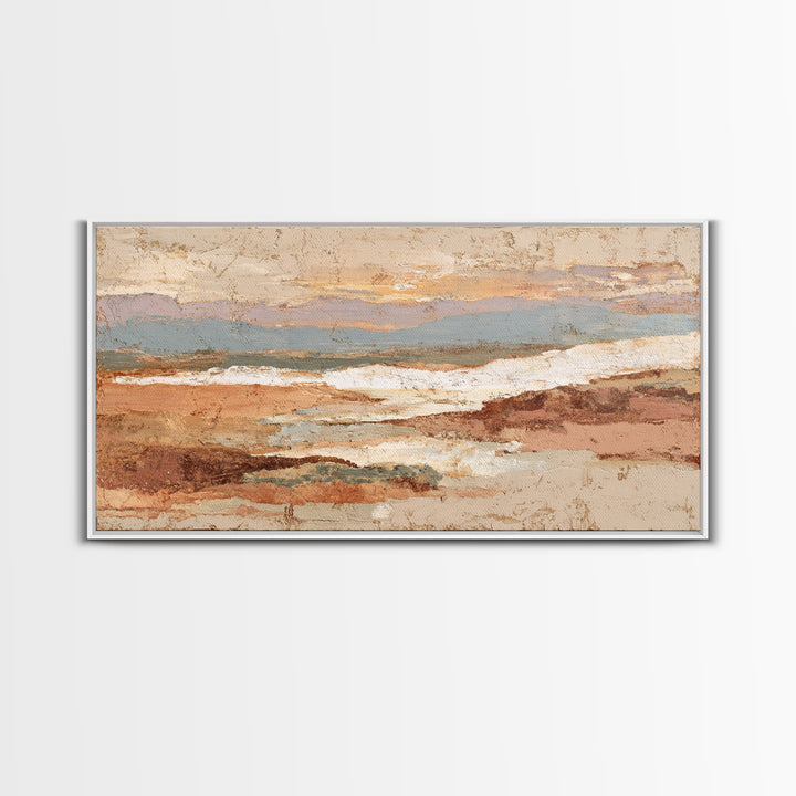Sahara Dune Waves Framed Canvas Print, Moroccan Art, Wall Decor, Living Room Decor, Marrakesh 140, Boho Decor, Set of Prints, MOR-2x1-40