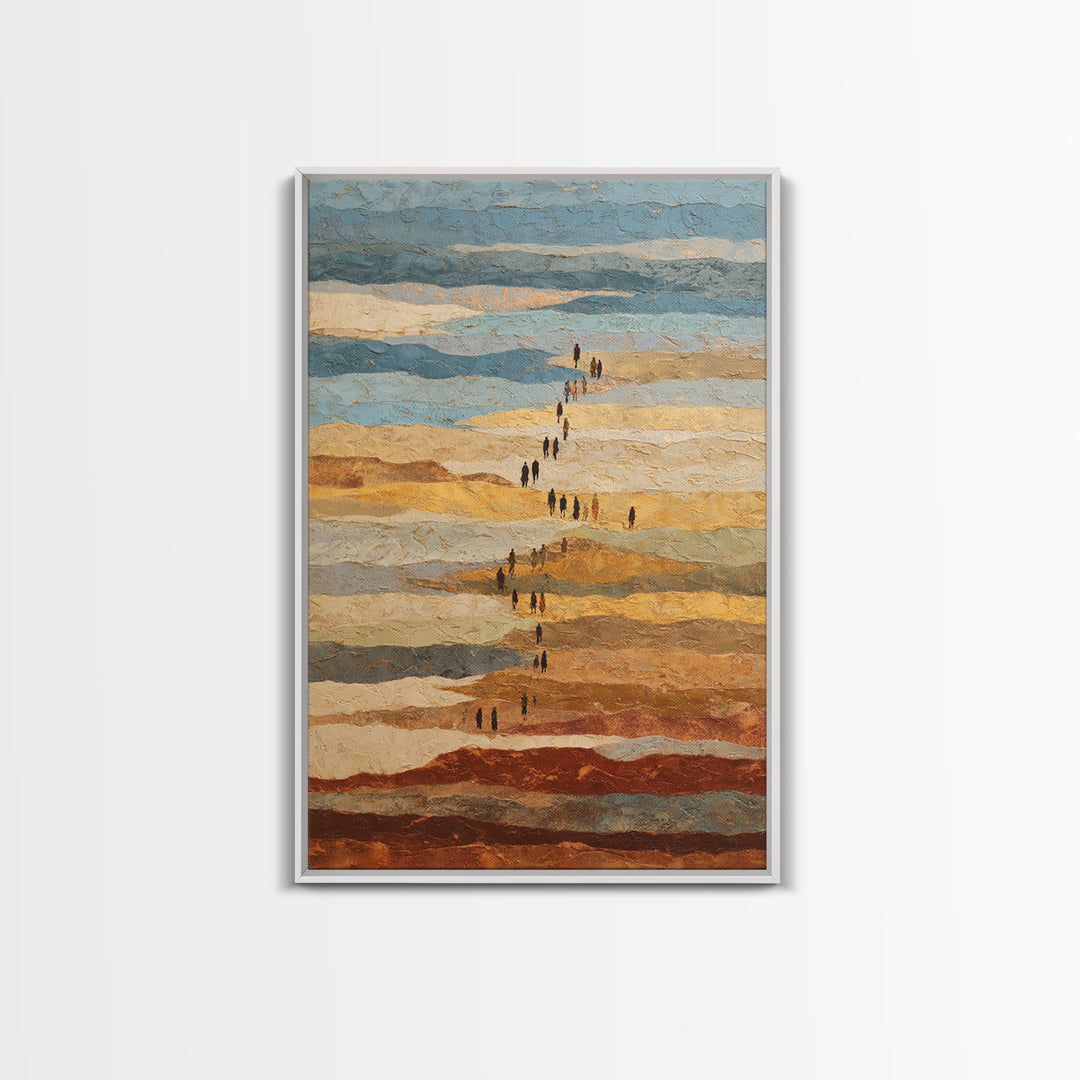 Sahara Dune Waves Framed Canvas Print, Moroccan Art, Gallery Decor, Living Room Decor, Fine Art, Marrakesh, Home Decor, MOR-2x3-28