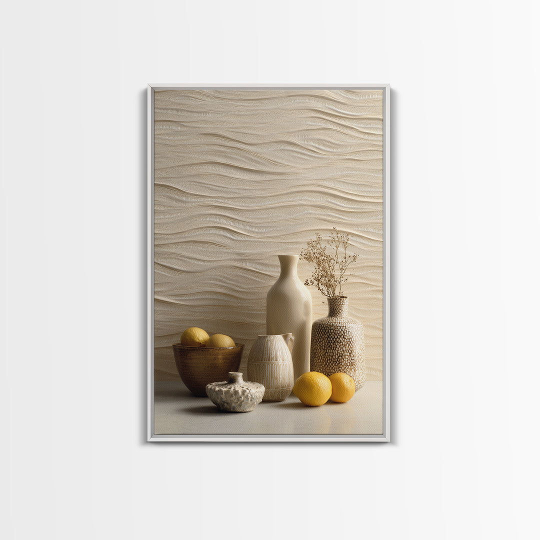 Sahara Dune Waves Framed Canvas Print, Moroccan Art, Boho Wall Art, Living Room Decor, Fine Art, Marrakesh, Map Wall Art, MOR-2x3-52