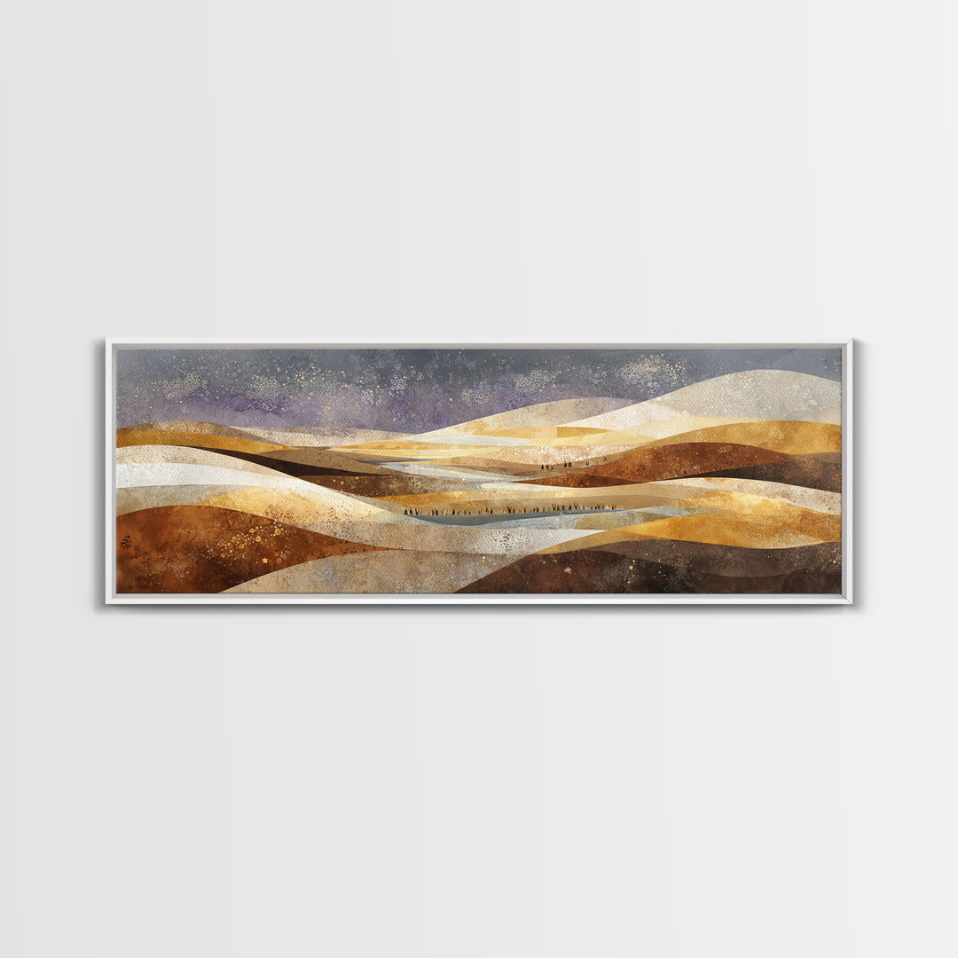 Sahara Dune Waves Canvas Print, Moroccan Art, Neutral Decor, Living Room Decor, Fine Art, Marrakesh, Wall Decor, Art Prints, MOR-3x1-36