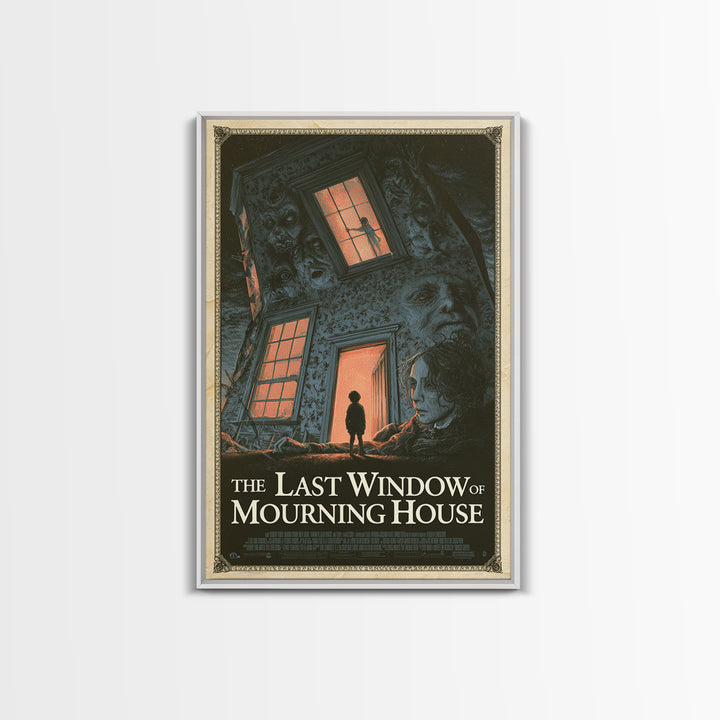 The Last Window Of Mourning House, English Language Horror Movie Poster, Gothic Nightmare Art, Classic Monster Poster
