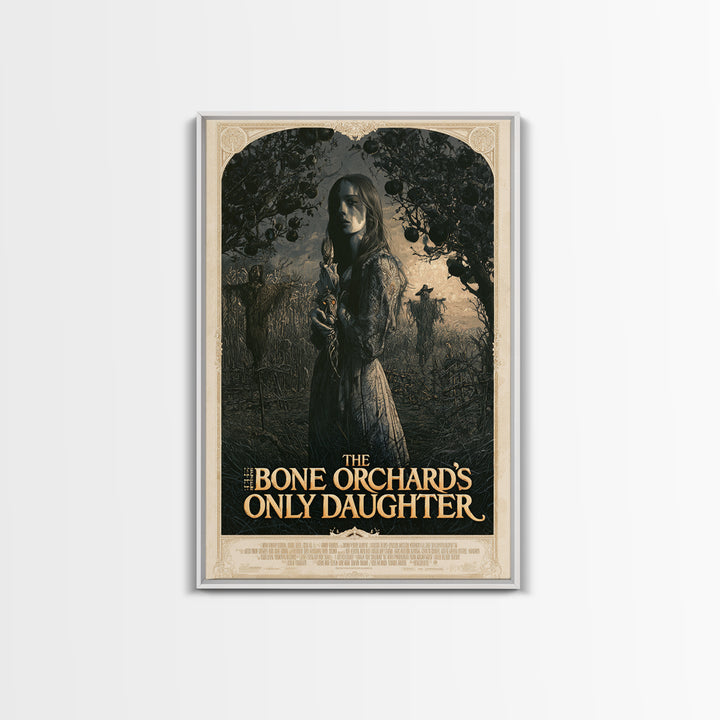 The Bone Orchard'S Only Daughter, English Language Horror Movie Poster, Stained Glass Gothic Art, Gothic Cinema Wall Art, Horror Wall Decor