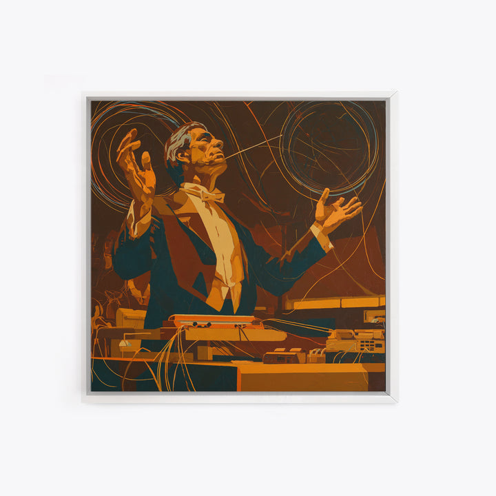 Orchestra Conductor Hands Canvas Print, Music Studio Art, Metal Wall Art, Studio Decor, Fine Art, Rhythm, Music Posters, MSA-1x1-20