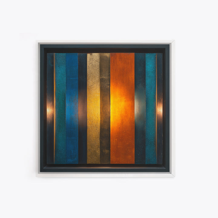Abstract Sound Wave Framed Canvas Print, Music Studio Art, Digital Wall Art, Studio Decor, Rhythm, Commission Painting, MSA-1x1-28