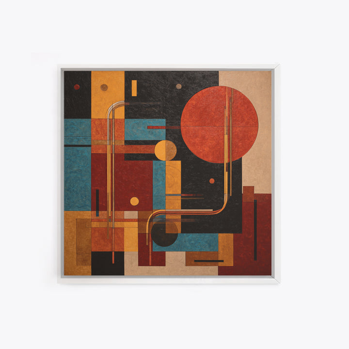 Abstract Rhythm Lines Like Painted Music Canvas Print, Music Studio Art, Neutral Decor, Studio Decor, Abstract Art, Rhythm, MSA-1x1-95