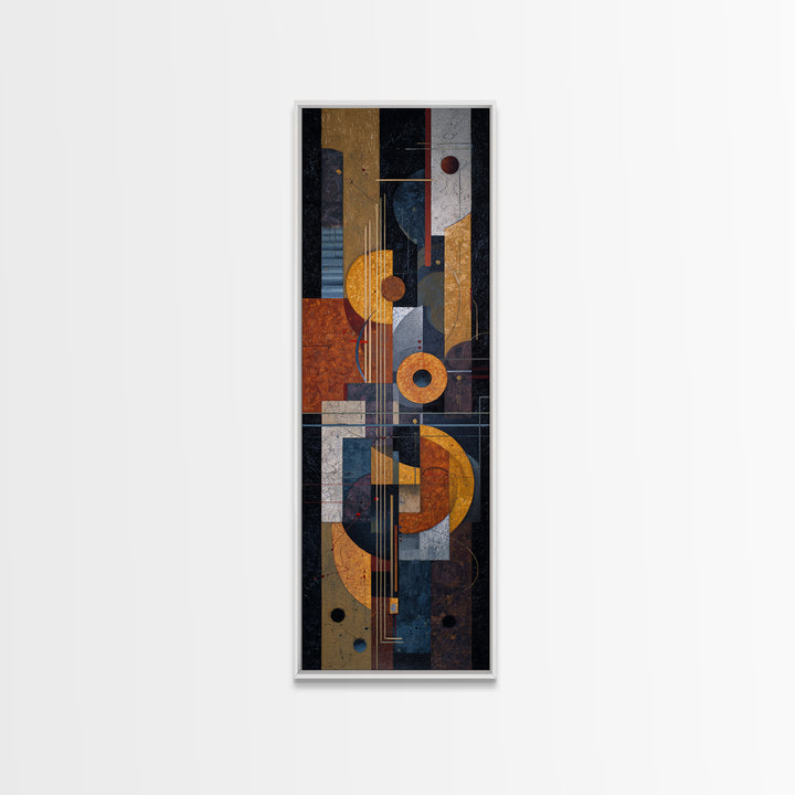 Album Cover Abstract Grid Framed Canvas Print, Music Studio Art, Personalized Art, Studio Decor, Abstract Art, Rhythm, MSA-1x3-30