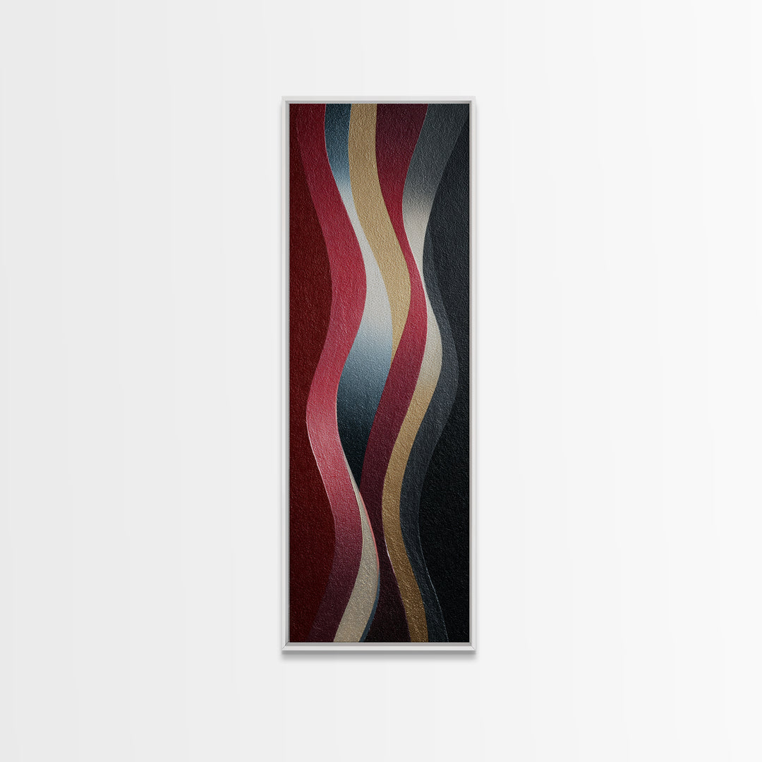 Abstract Rhythm Lines Like Painted Music Canvas Print, Music Studio Art, Wall Art, Studio Decor, Abstract Art, Rhythm, MSA-1x3-35
