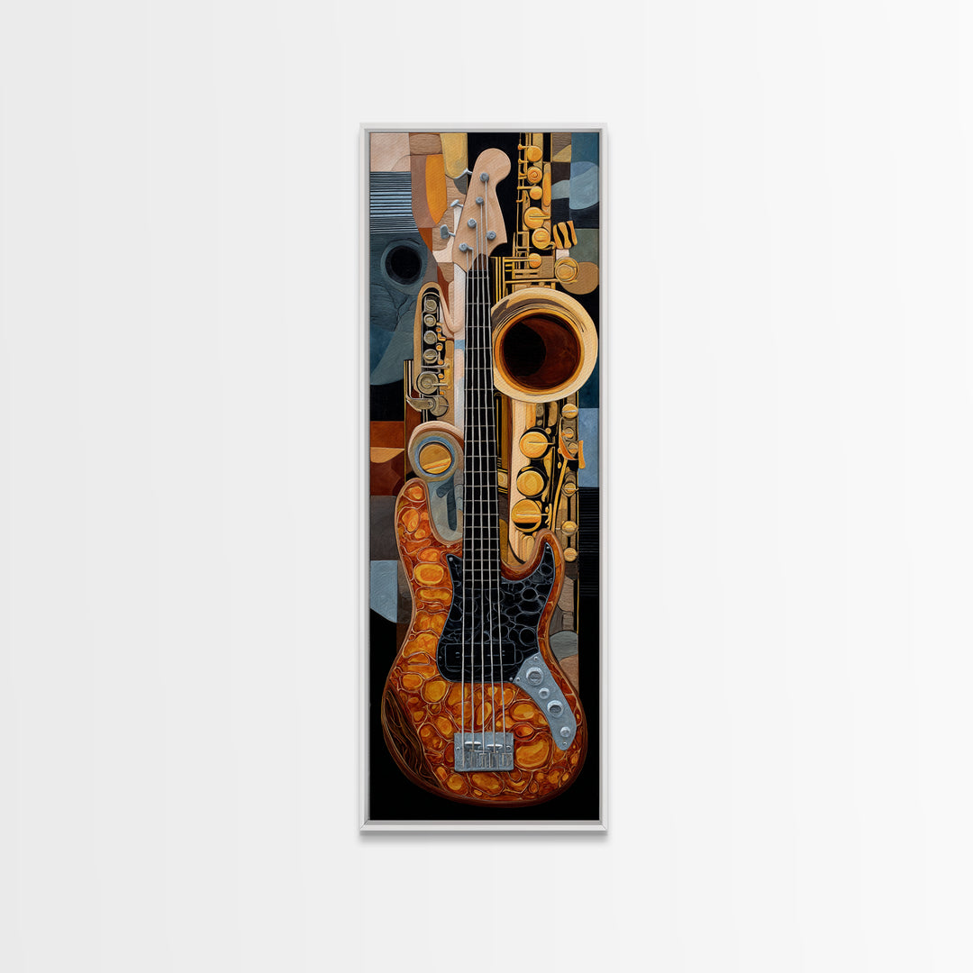 Bass Guitar Closeup Canvas Print, Music Studio Art, Teen Room Decor, Studio Decor, Fine Art, Rhythm, Art Print, MSA-1x3-49