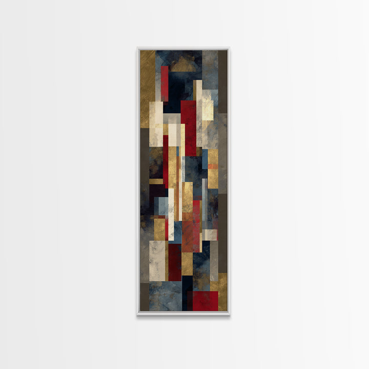 Album Cover Abstract Grid Framed Canvas Print, Music Studio Art, Personalized Art, Studio Decor, Abstract Art, Rhythm, MSA-1x3-54