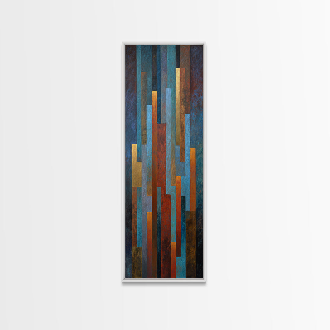 Abstract Rhythm Lines Like Painted Music Canvas Print, Music Studio Art, Music Poster, Studio Decor, Fine Art, Rhythm, MSA-1x3-59