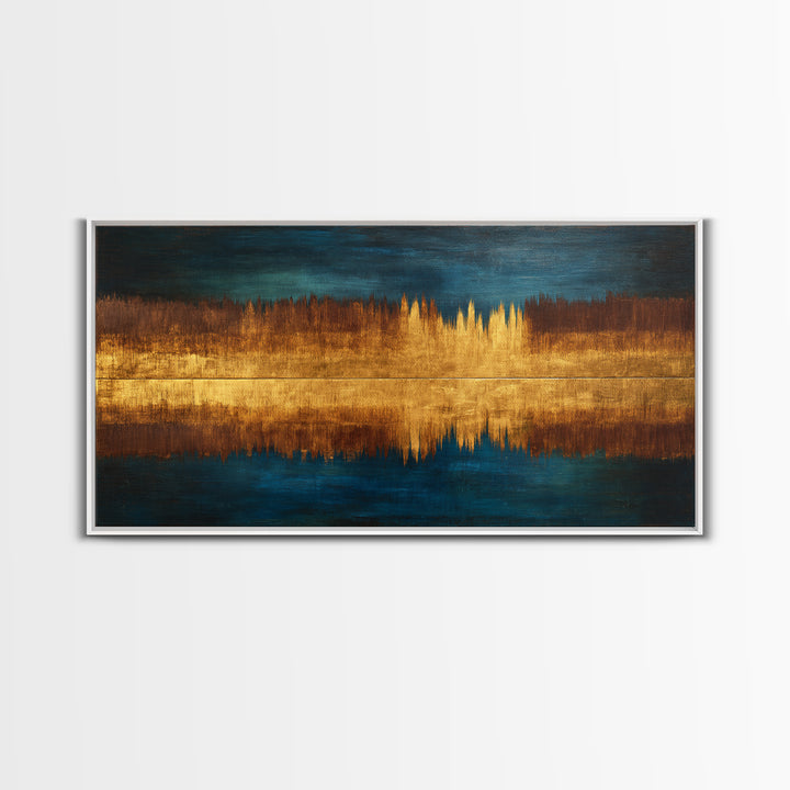 Abstract Sound Wave Framed Canvas Print, Music Studio Art, Custom Painting, Studio Decor, Abstract Art, Rhythm, Man Cave Decor, MSA-2x1-72