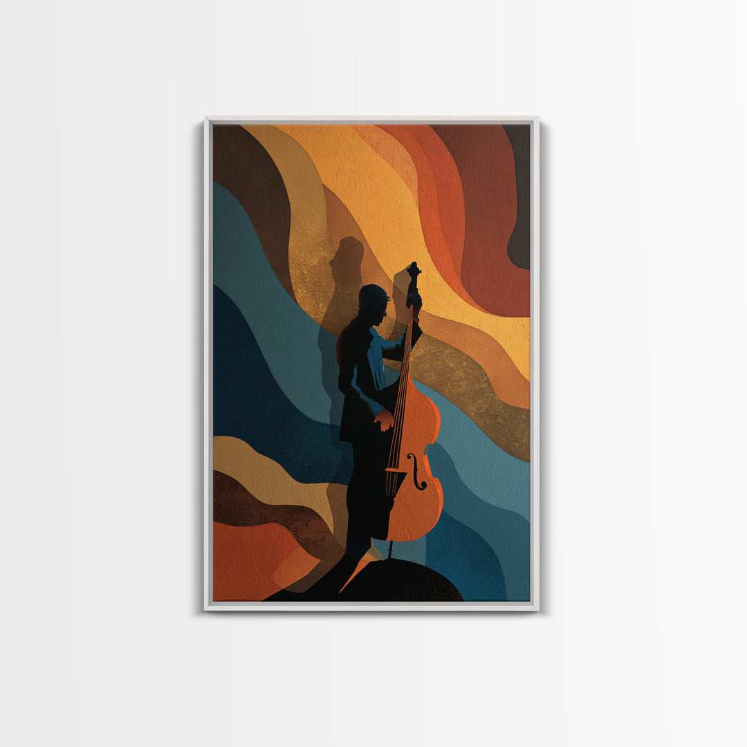 Abstract Sound Wave Framed Canvas Print, Music Studio Art, Minimalist Decor, Studio Decor, Fine Art, Rhythm, Scripture Wall Art, MSA-2x3-12