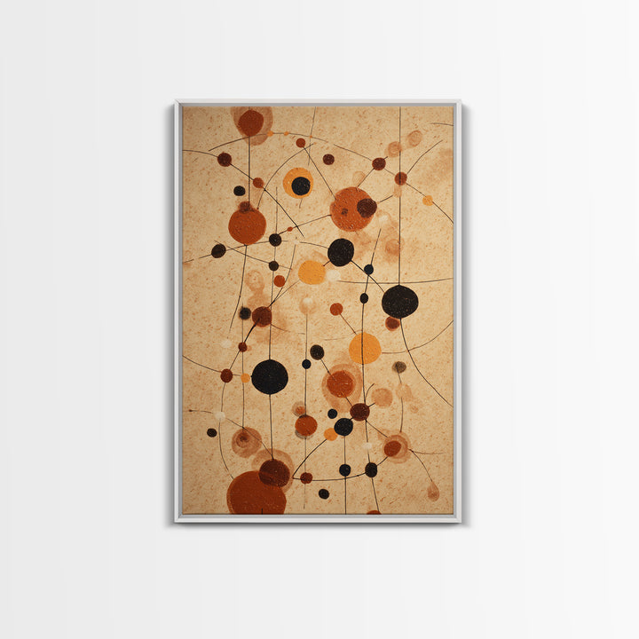 Abstract Rhythm Lines Like Painted Music Framed Canvas Print, Music Studio Art, Textured Painting, Studio Decor, Rhythm, MSA-2x3-55