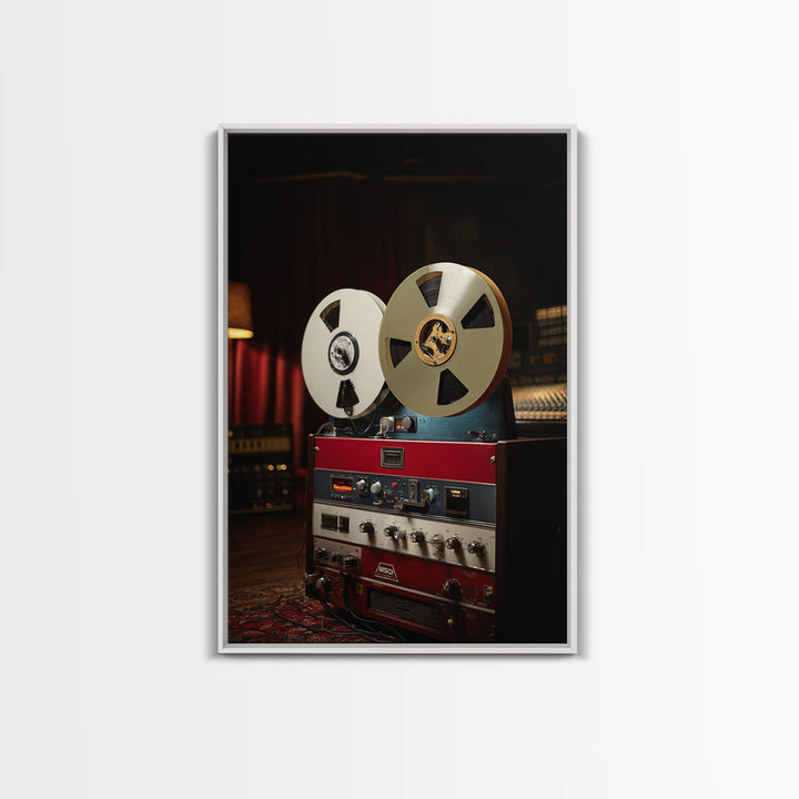 Recording Tape Reel Canvas Print, Music Studio Art, Wall Decor, Studio Decor, Rhythm, Wall Art Printable, Digital Download Art, MSA-2x3-70