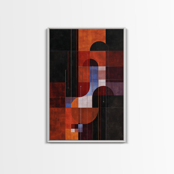 Album Cover Abstract Grid Framed Canvas Print, Music Studio Art, Music, Studio Decor, Abstract Art, Rhythm, Recording Studio, MSA-2x3-74