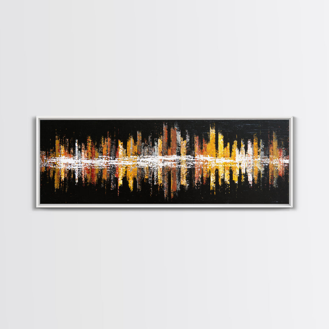 Abstract Rhythm Lines Like Painted Music Canvas Print, Music Studio Art, Fine Art Print, Studio Decor, Fine Art, Rhythm, MSA-3x1-39