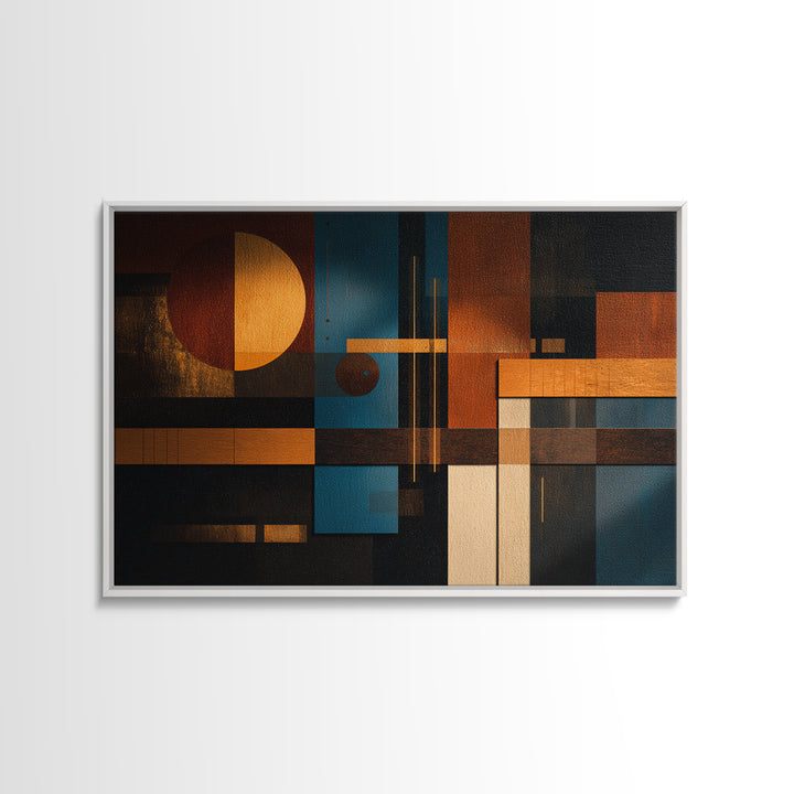 Album Cover Abstract Grid Framed Canvas Print, Music Studio Art, Wall Art Printable, Studio Decor, Abstract Art, Rhythm, MSA-3x2-46