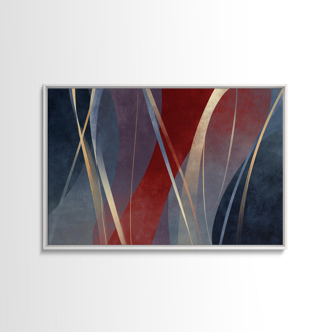 Abstract Rhythm Lines Like Painted Music Canvas Print, Music Studio Art, Paul Mccartney, Studio Decor, Fine Art, Rhythm, MSA-3x2-51