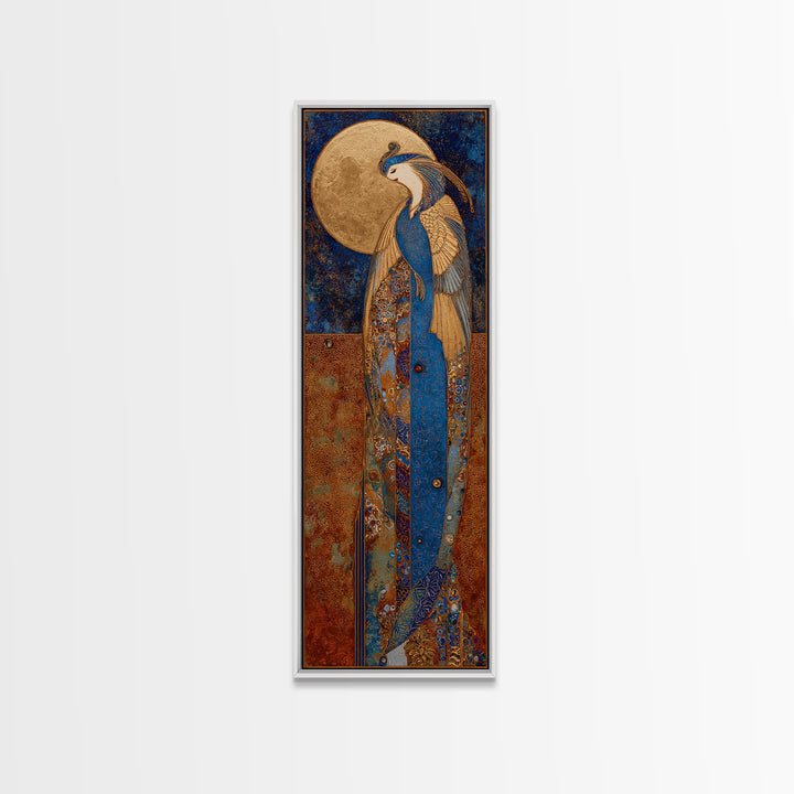 Phoenix Rising from Ashes Canvas Print, Mythological Art, Art, Living Room Decor, Fine Art, Legend, Gothic Home Decor, MYT-1x3-25