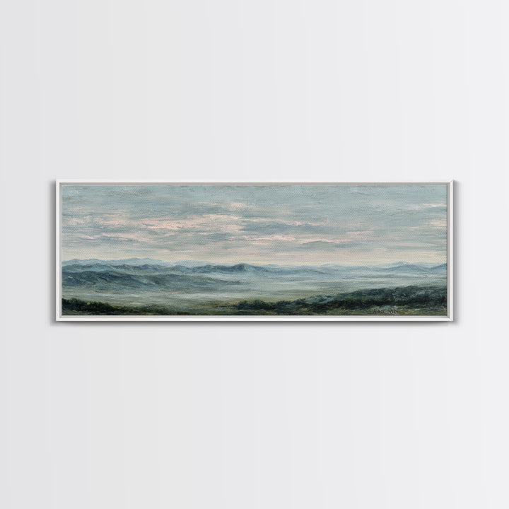 Storm Clouds over a Rolling Prairie Canvas Print, Nature Art, Mountain Wall Art, Living Room Decor, Fine Art, Nature, NAT-3x1-6