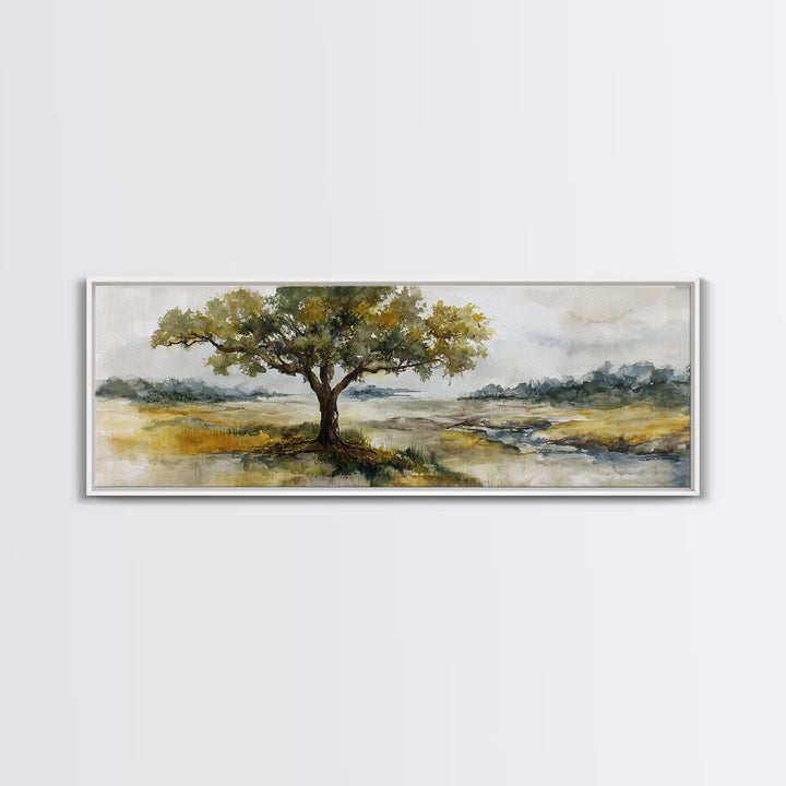 Tree of Life Framed Canvas Print, Nature Art, Neutral Decor, Living Room Decor, Fine Art, Nature, Wall Art, Home Decor, NAT-3x1-7