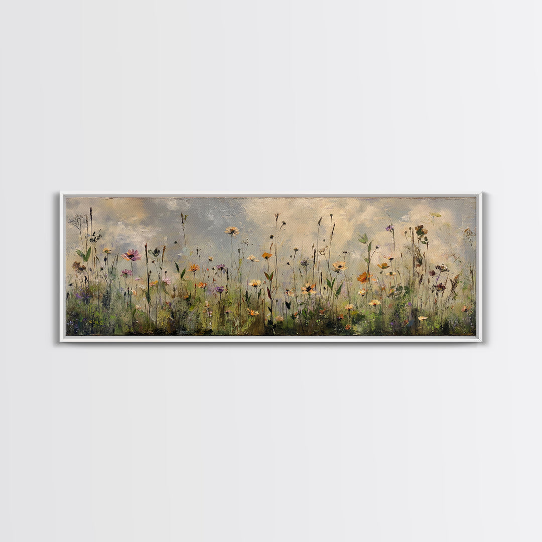 Bees Circling Lavender Blossoms Framed Canvas Print, Nature Art, Printable Wall Art, Living Room Decor, Fine Art, Nature, NAT-3x1-87
