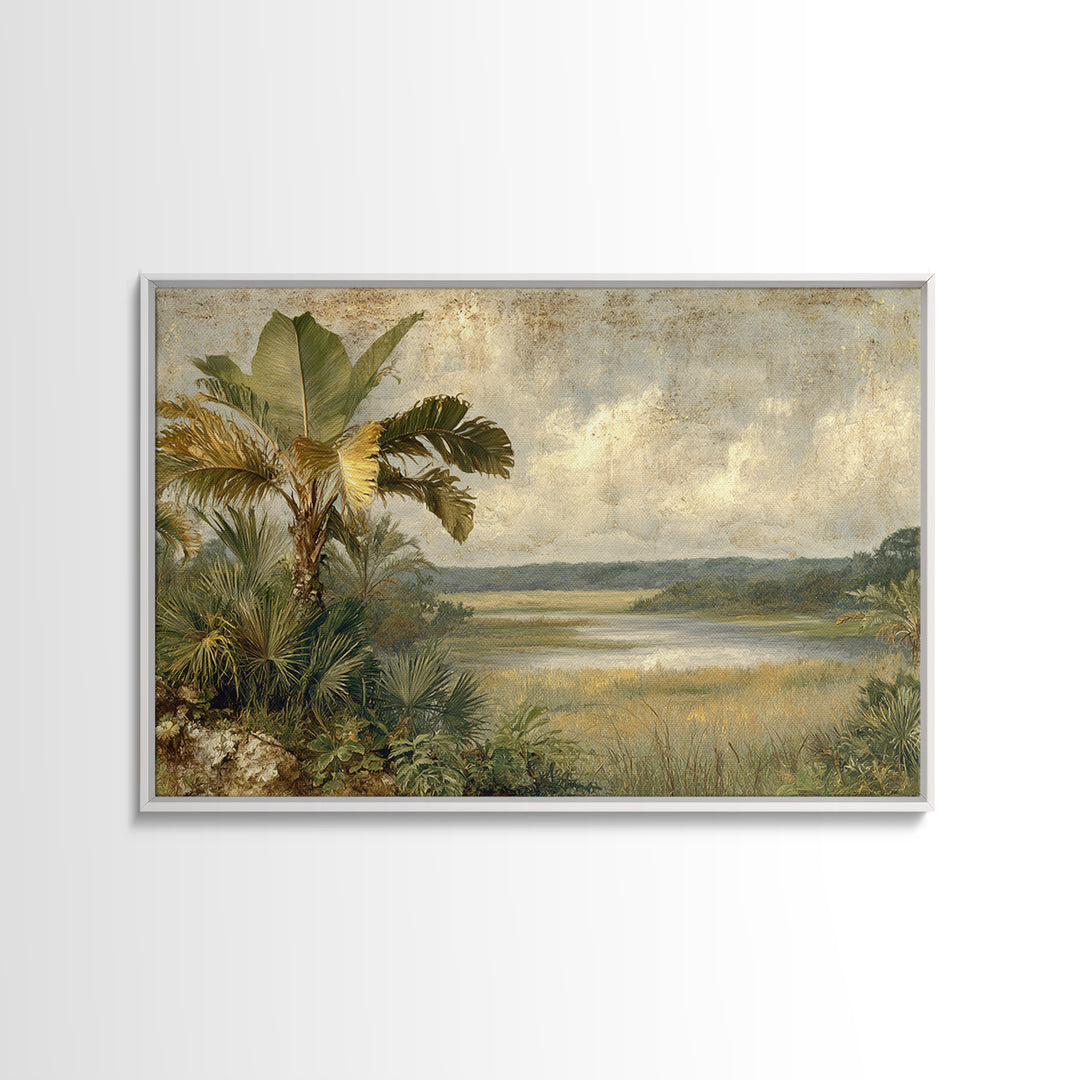 Tropical Jungle Leaves Canvas Print, Nature Art, Wood Wall Art, Living Room Decor, Fine Art, Nature, Digital Download Art, NAT-3x2-1
