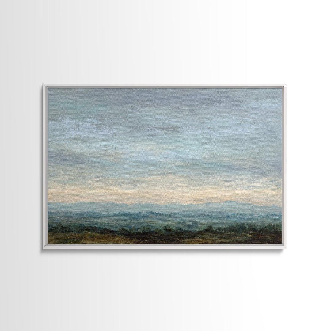 Storm Clouds over a Rolling Prairie Canvas Print, Nature Art, Living Room Decor, Fine Art, Nature, Ocean Art, Bird Wall Art, NAT-3x2-66