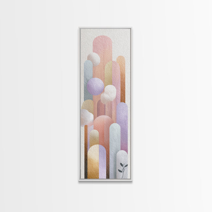 Neutral Boho Sun and Arch Shapes Canvas Print, Nursery Decor, Nursery Art, Abstract Art, Nursery, Kids Wall Art, NDE-1x3-23