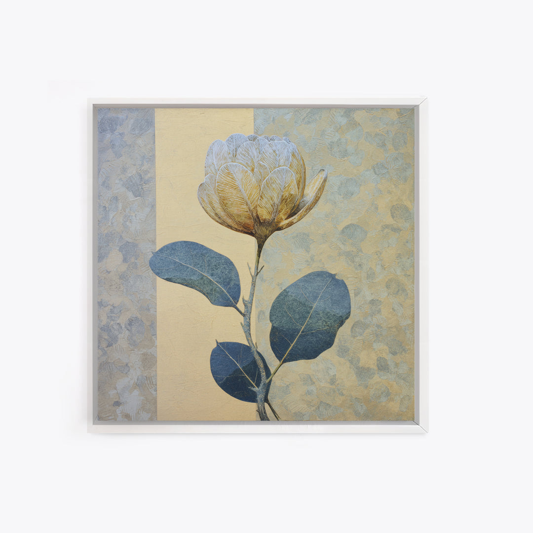 Modern Botanical Print Framed Canvas Print, Office Art, Trendy Wall Art, Office Decor, Fine Art, Focus, Minimalist Decor, OFF-1x1-100