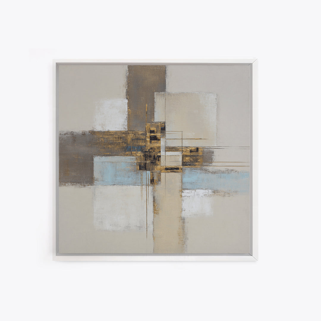 City Map Abstract Canvas Print, Office Art, Digital Art, Office Decor, Abstract Art, Focus, Ai Art, Printable Art, OFF-1x1-20