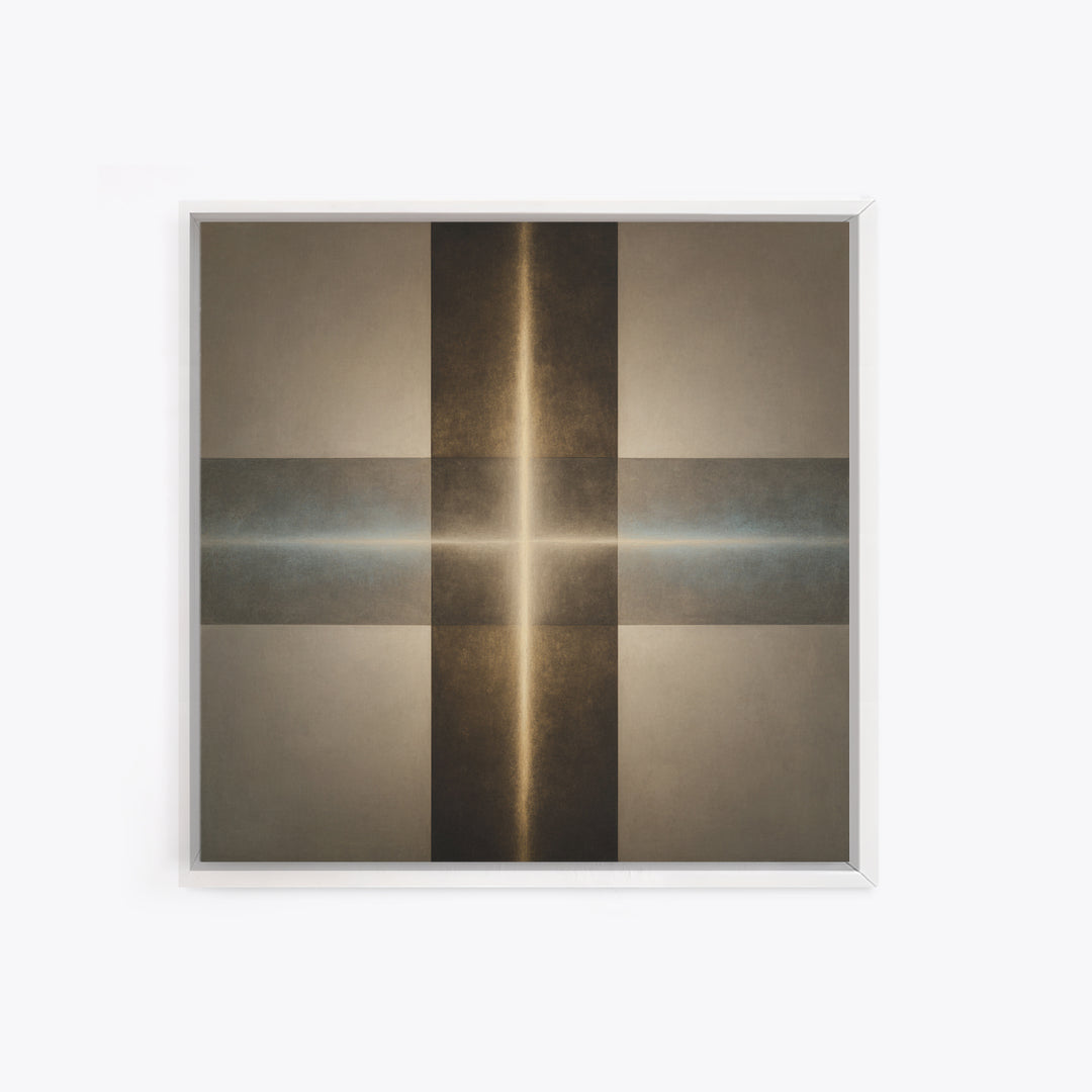 Abstract Light Beam Through Dark Shapes Canvas Print, Office Art, Printables, Office Decor, Abstract Art, Focus, OFF-1x1-23