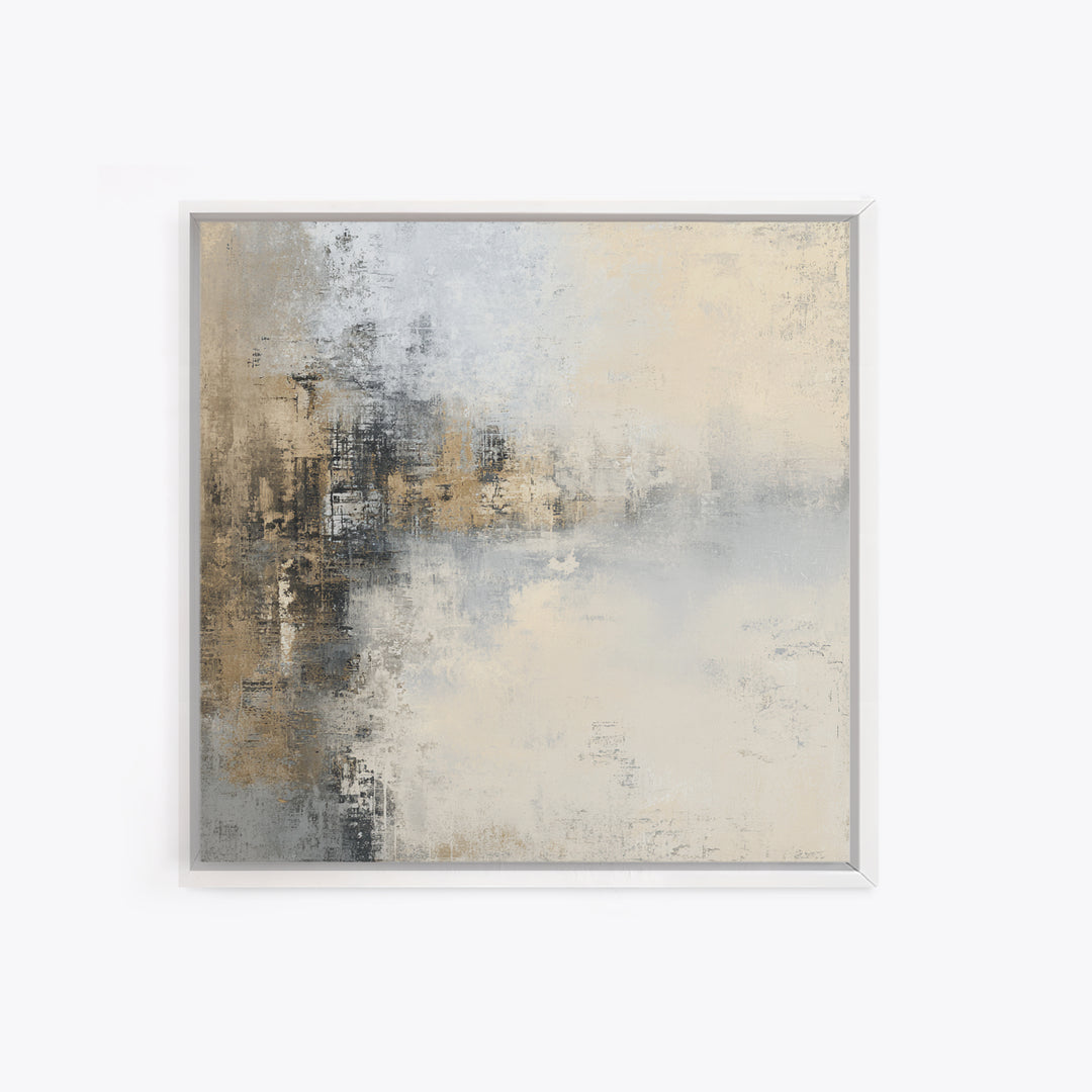 City Map Abstract Framed Canvas Print, Office Art, Digital Wall Art, Office Decor, Abstract Art, Focus, Dopamine Decor, OFF-1x1-44